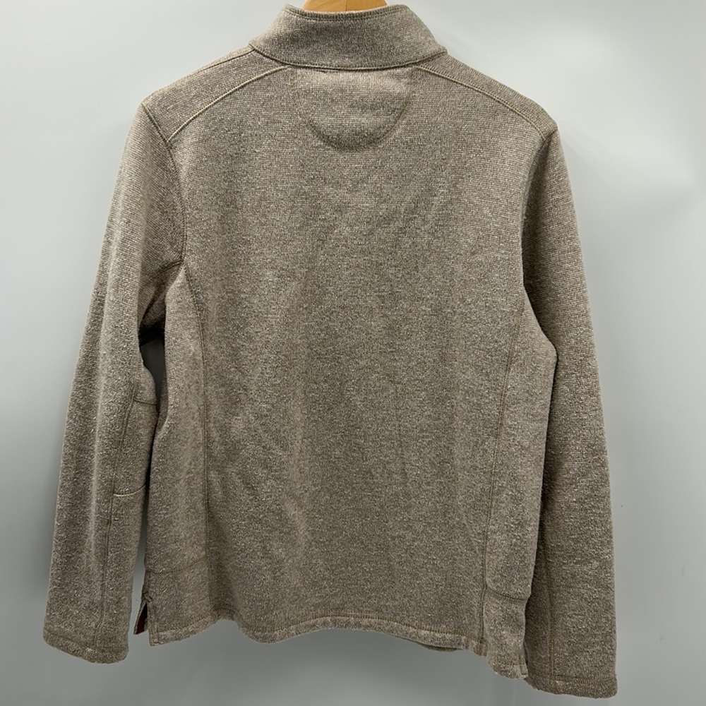 Woolrich 1/4 Snap Button Mens Size Medium Tan Swe… - image 4